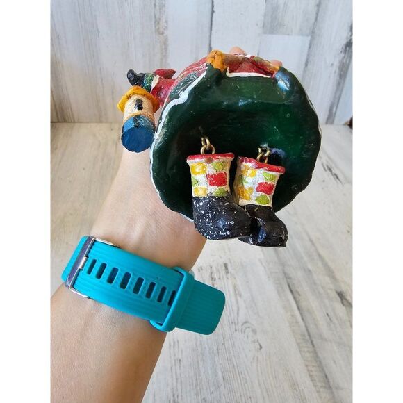 Jointed snowman birdhouse Cardinal red ornament Xmas tree - Picture 8 of 8